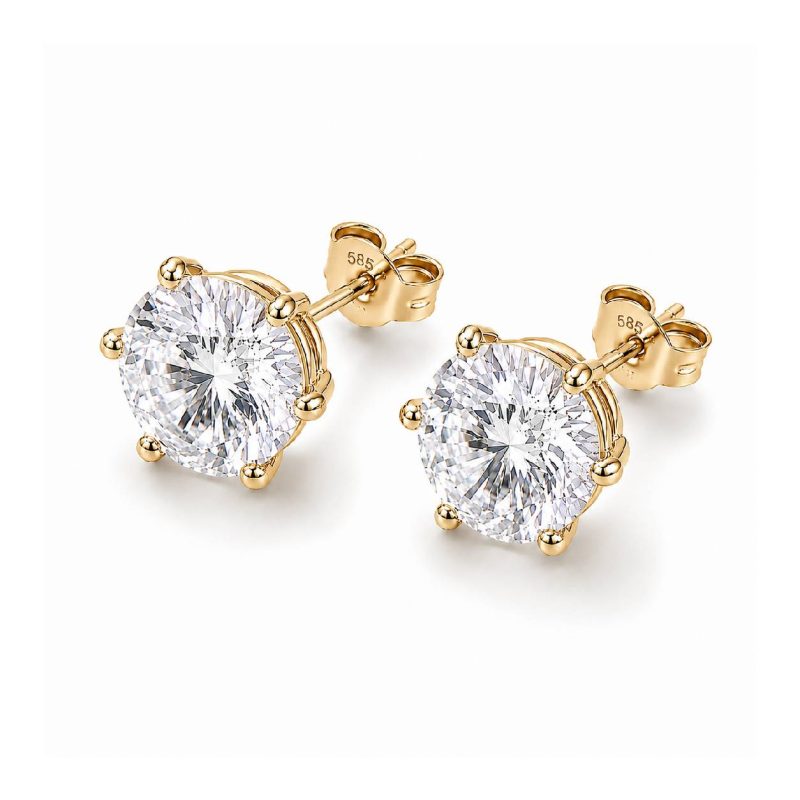 Kolczyki z diamentami LAB - QUEEN (3 ct)